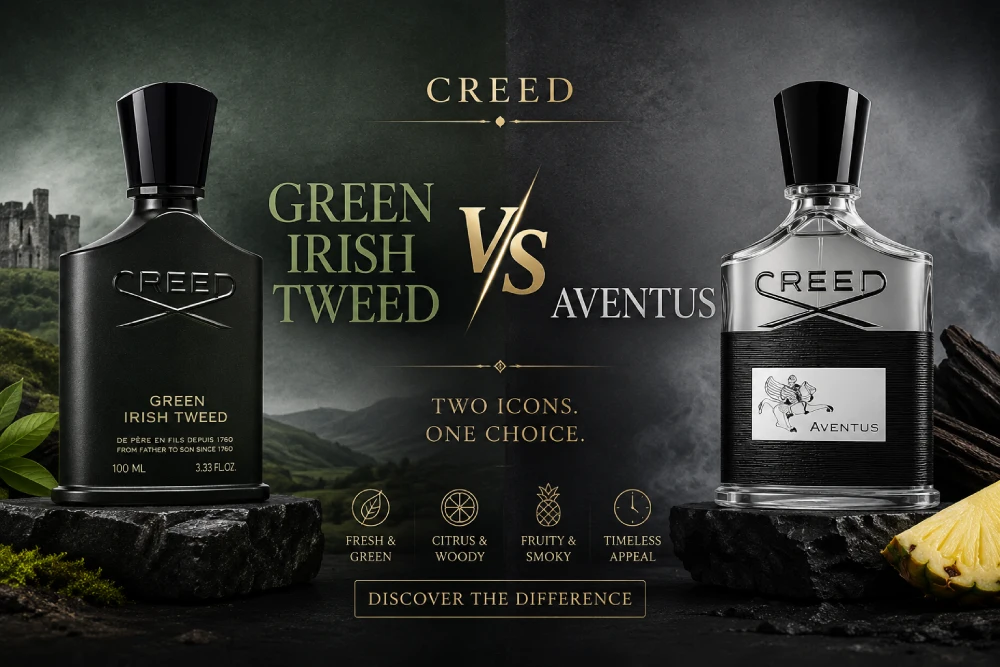 Creed Green Irish Tweed vs Aventus