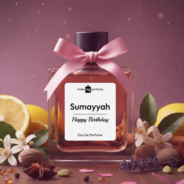 Happy Birthday Sumayyah Name Perfume Gift