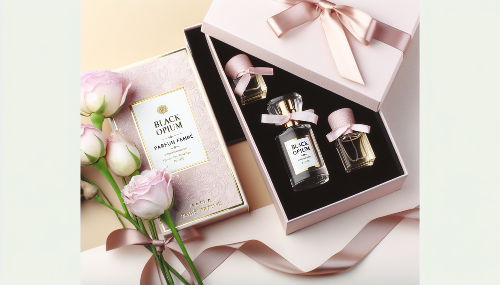 black opiume parfum femme set