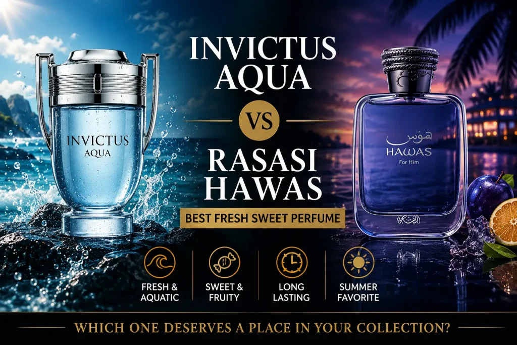 Invictus Aqua vs Hawas – Best Fresh Sweet Perfume
